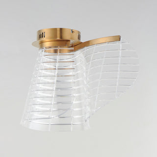 ET2 E24810-82 Tartan 10"W LED Flush Mount Ceiling Fixture - Polished Chrome