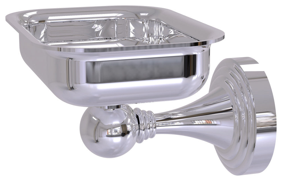 Sag Harbor Wall-Mount Soap Dish, Polished Chrome