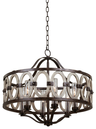 Belmont 28" Outdoor Pendant in Florence Gold with Clear Glass