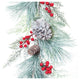 Frosted Pine Cone Berry Garland 6'L