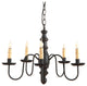 Country Inn Chandelier in Black