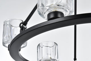 Home Living 26" Chandelier, Black