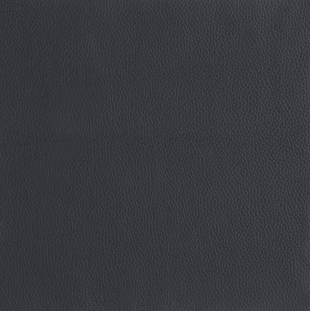 Arezzo Genuine Italian Leather Modern Sofa Set, Dark Gray