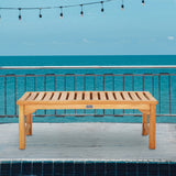Seven Seas Teak Backless Bench