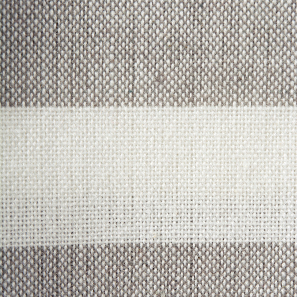 Gray 1 Inch Stripe Fouta Towel