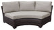 kathy ireland River Brook 8 Piece Wicker Patio Furniture Set, Almond