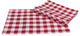 Gingham Check Placemats, 13"x19" Red, Set of 4