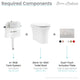 Cascade Back-to-Wall Elongated Toilet Bowl