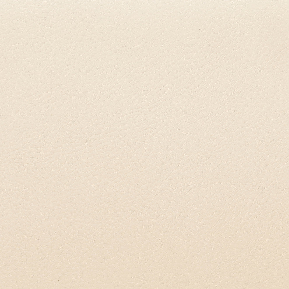 Gerty 30" Swivel Cream Faux Leather and Walnut Wood Bar Stool