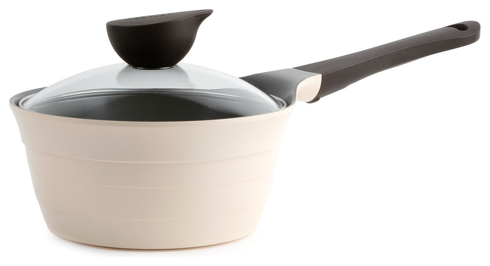 Neoflam 7-Piece Eela Cast Aluminum Cookware Set, Ivory