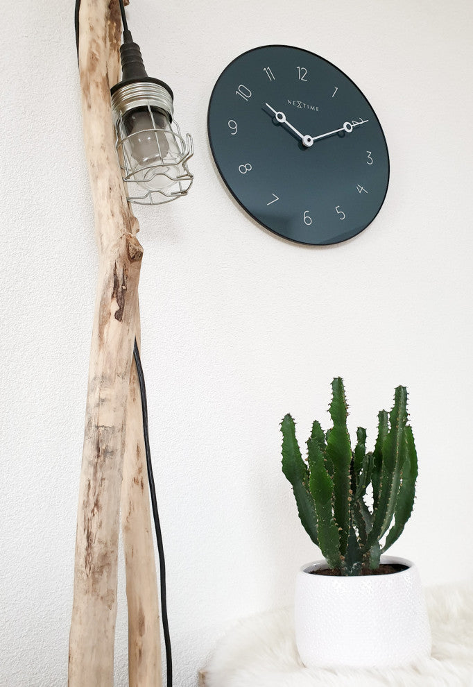 NeXtime Carousel Wall Clock, Greenish Grey