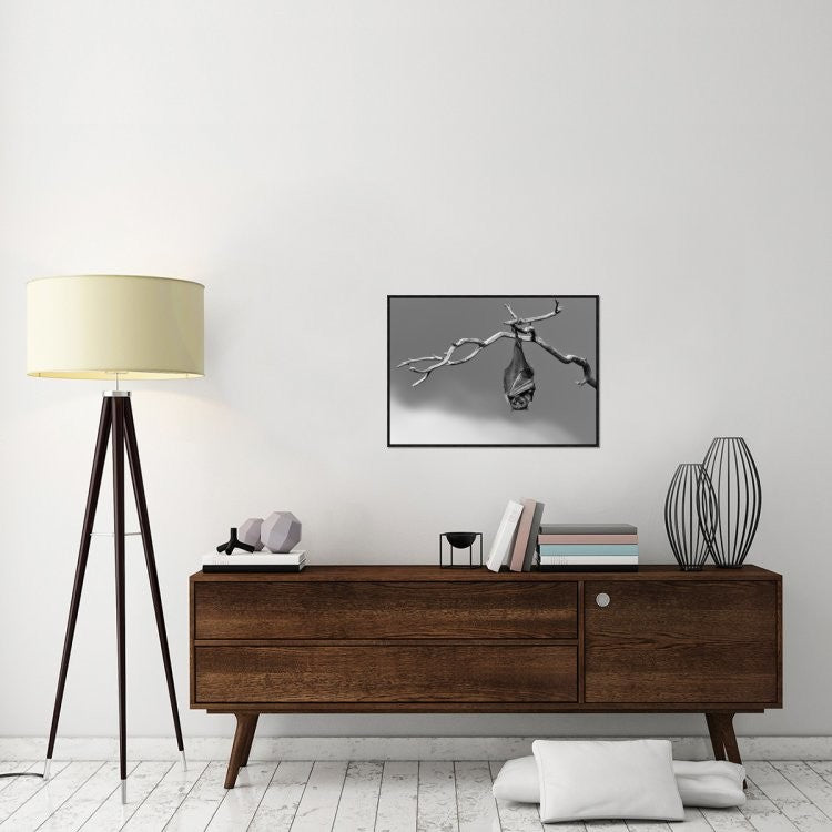 "Sleepless" Framed Canvas Giclee by Tj Millar, 31x22"