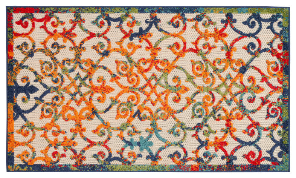 Nourison Aloha 3' x 5' Multicolor Contemporary Area Rug