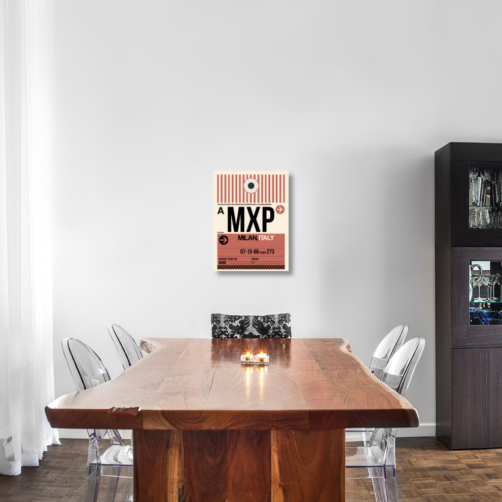 "MXP Milan Luggage Tag 1" Fine Art Print