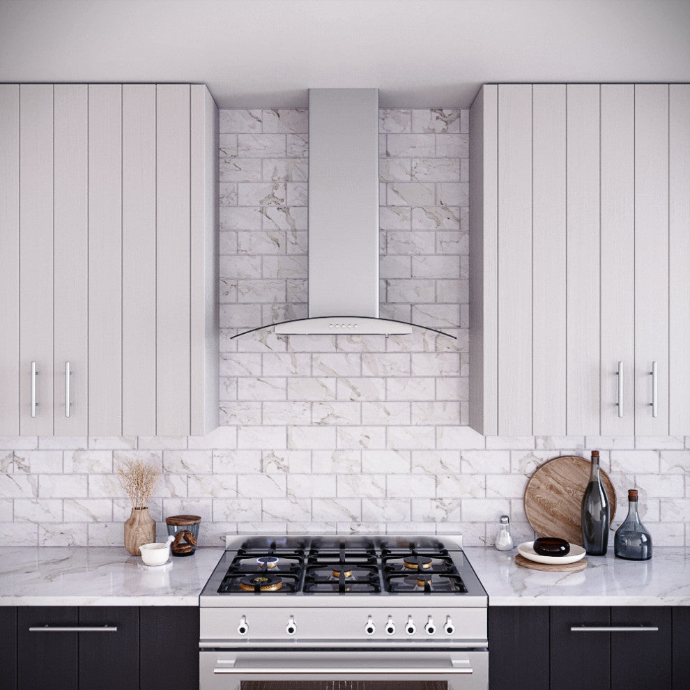 Streamline 30" Girardi Ducted Wall Mount Range Hood, Stainless Steel
