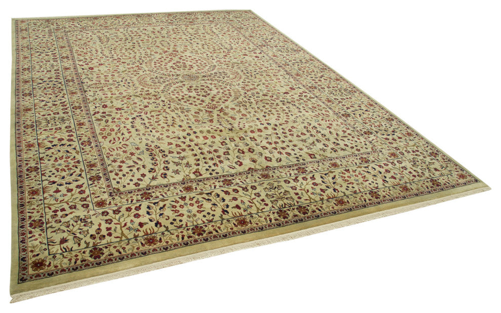 Rug N Carpet - Handmade Oriental 8' 8" x 11' 8" Large Oushak Area Rug