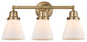 Innovations 623-3W-BB-G61 Cone 3 Light 23" Bath Vanity Light, Brushed Brass