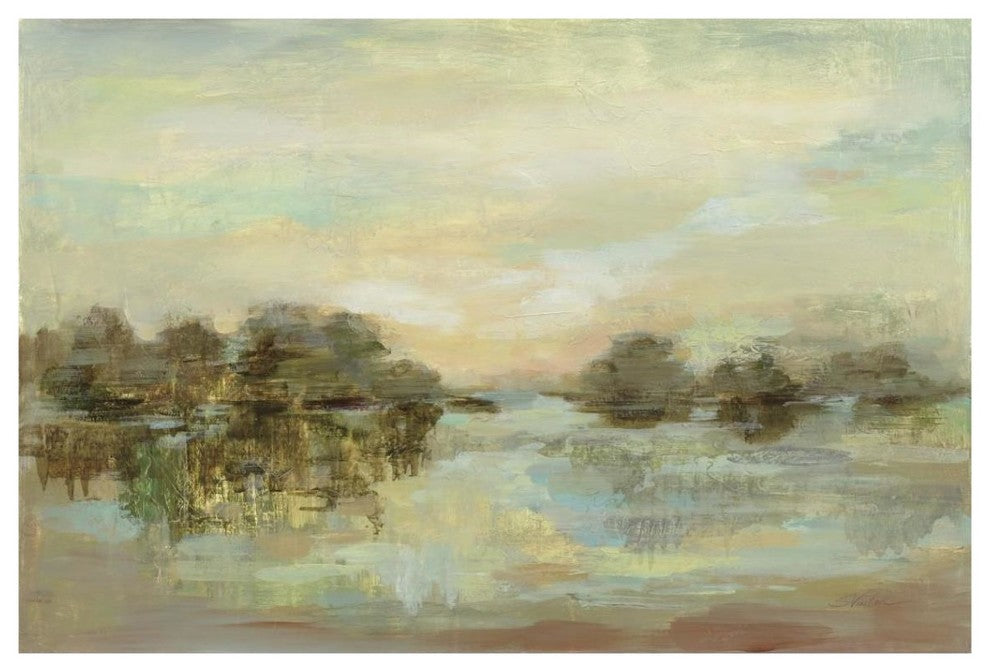 "Dreamy Lake" Digital Paper Print by Silvia Vassileva, 38"x26"