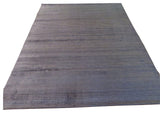 8"x10" Hand Loomed Brown Oriental Rug Bamboo Silk Modern