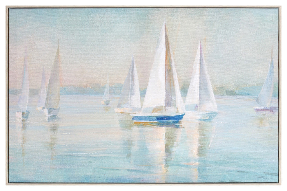 Framed Sailboat Print 23.5"L
