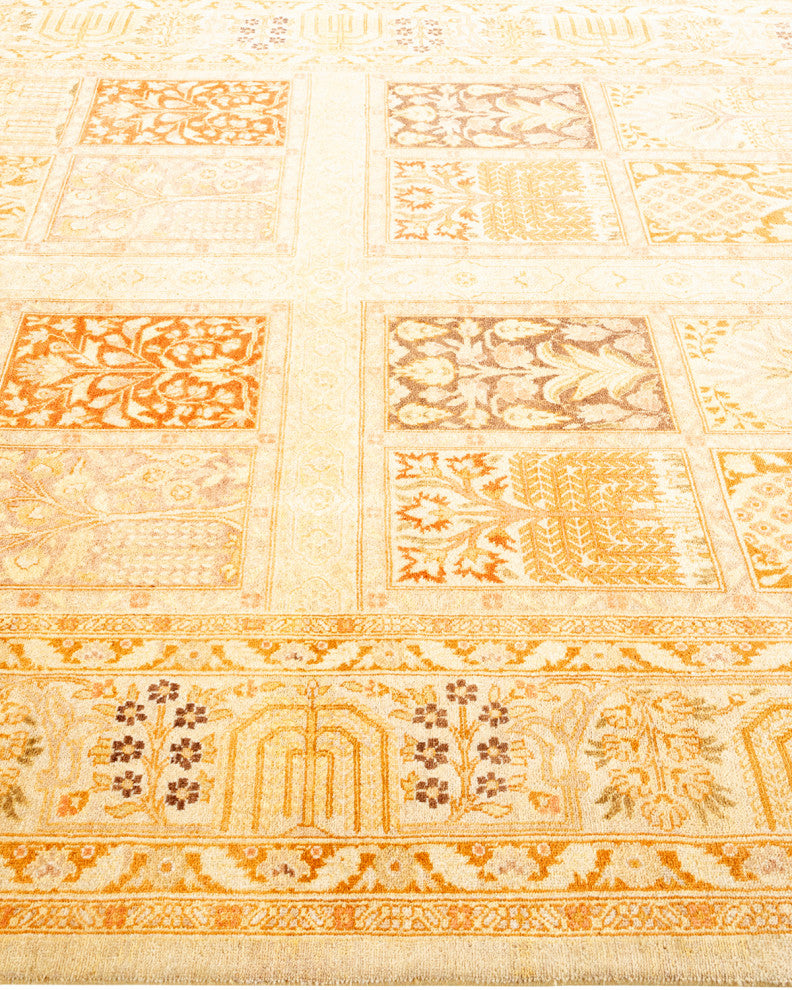 Mogul, One-of-a-Kind Hand-Knotted Area Rug Ivory, 6' 2" x 9' 2"