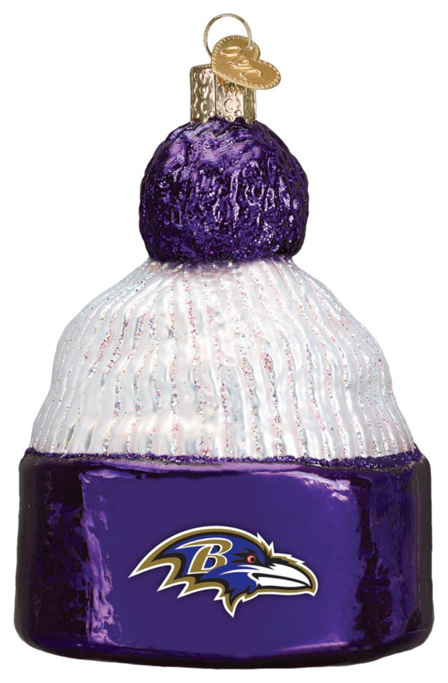 Old World Christmas Baltimore Ravens Beanie Ornament For Christmas Tree