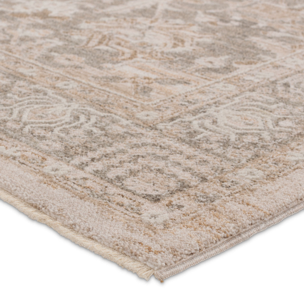 Jaipur Living Acair Medallion Beige/Gray Area Rug 4'X6'