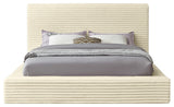 Dexter Upholstered Bed, Cream, Queen, Corduroy Fabric