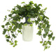 Organic Modern Ivy Arrangement in a Tall Ceramic Vase