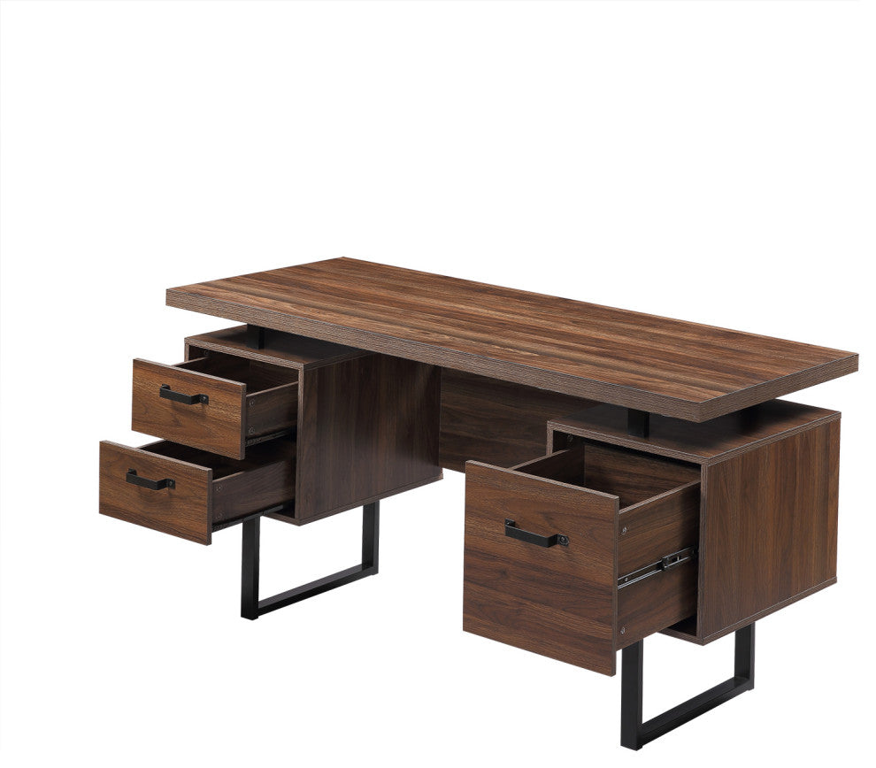 TATEUS Home Office Computer Desk Writing Study Table,Brown