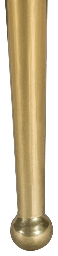 Logan Velvet Dining Chairs With Brushed Gold Legs (Set of 2), Gray