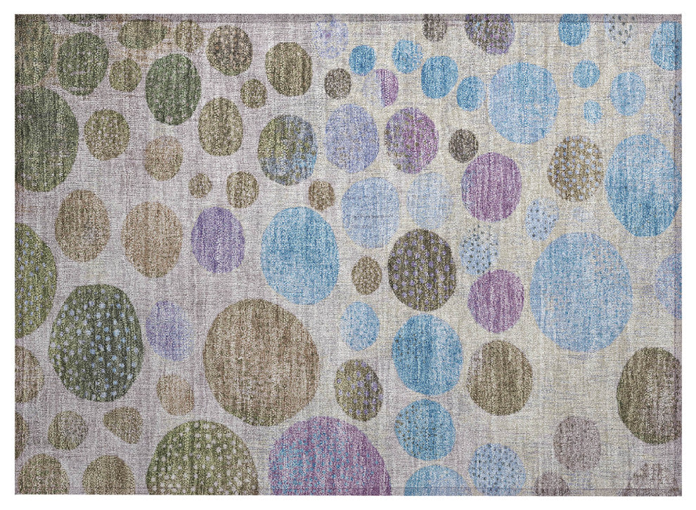Machine Washable Indoor/Outdoor Chantille ACN1899 Taupe 1'8" x 2'6" Rug