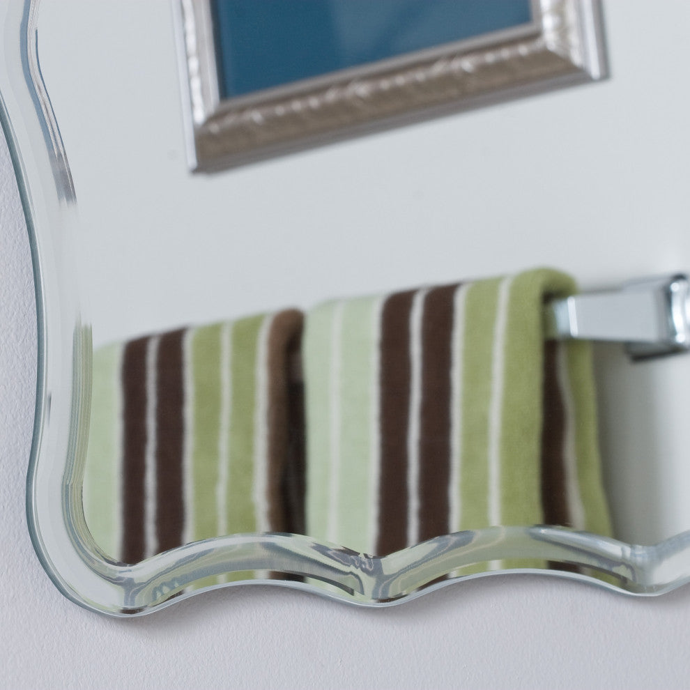 Frameless Ridge Mirror, 23.6"x31.5"