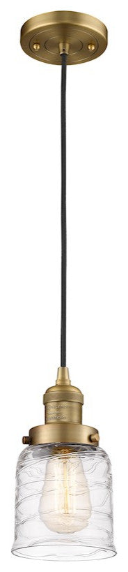 INNOVATIONS 201C-BB-G513 1-Light Mini Pendant Brushed Brass