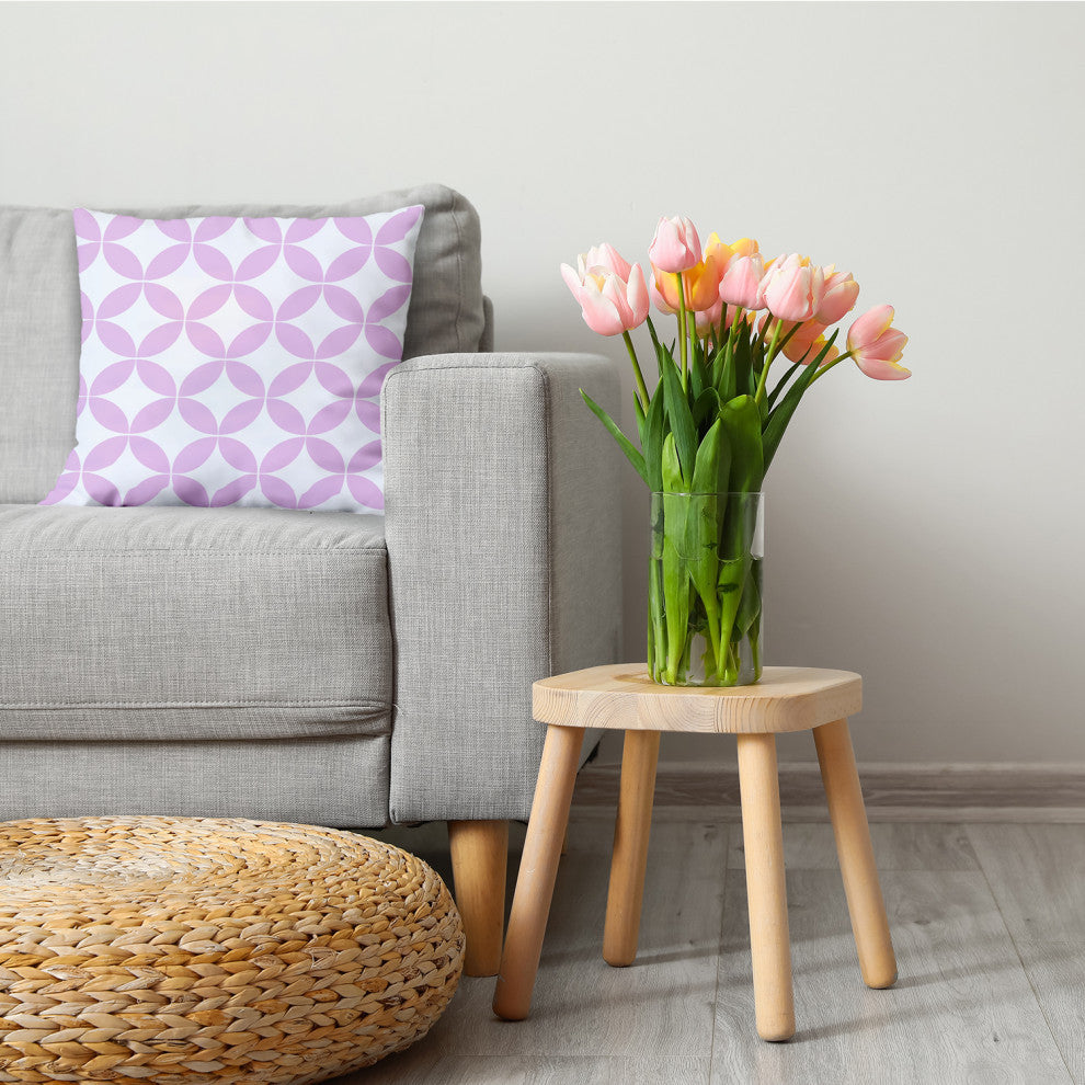 Eye Opener Decorative Throw Pillow, Lilac, 18"x18"