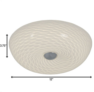 Varaluz AC1581 Swirled 2 Light 12" Ceiling Light - Chrome