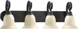 Quorum Bryant 4-Light Vanity Light, Oiled Bronze