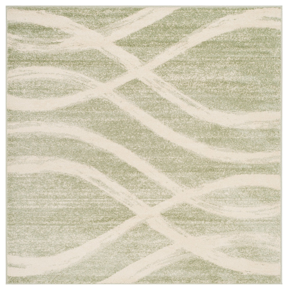 Safavieh Adirondack Adr125X Striped Rug, Sage/Cream, 2'6"x6'0" Runner