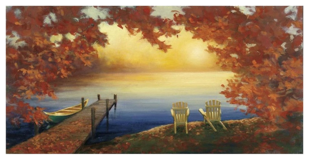 "Autumn Glow Crop v2" Digital Paper Print by Julia Purinton, 38"x20"