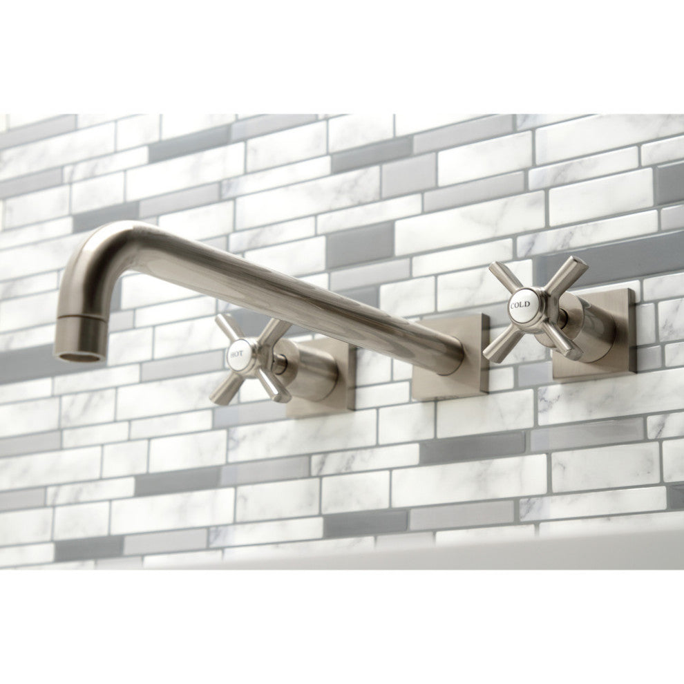 KS6048ZX Wall Mount Tub Faucet, Brushed Nickel