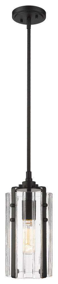 Zlite 3036MP-MB 1-Light Mini Pendant, Clear