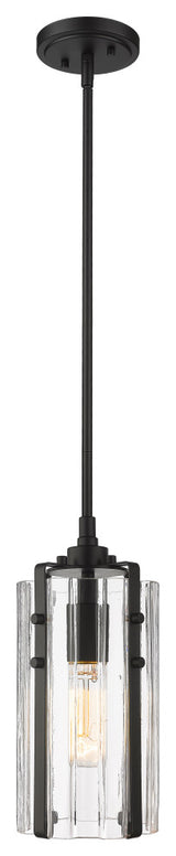 Zlite 3036MP-MB 1-Light Mini Pendant, Clear
