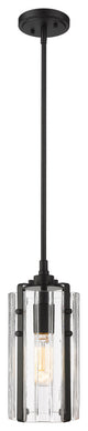 Zlite 3036MP-MB 1-Light Mini Pendant, Clear