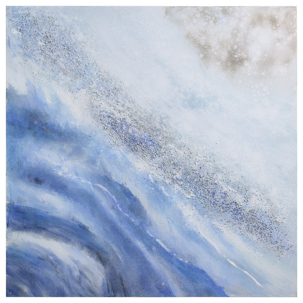 Ocean Elixer Textured Metallic Hand Painted Wall Art by Martin Edwards