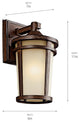 Outdoor Wall 1-Light, Incandescent