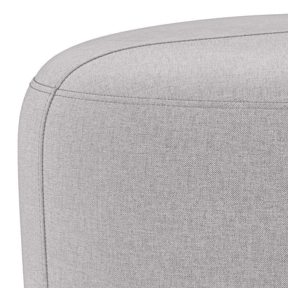 Moore Small Ottoman, Light Grey