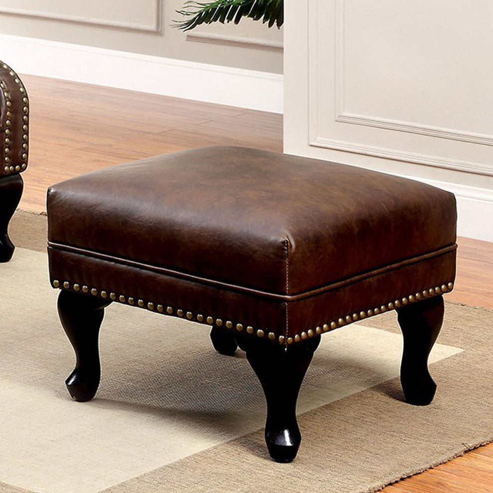 Benzara BM123007 Vaugh BM123007 Traditional Style Ottoman
