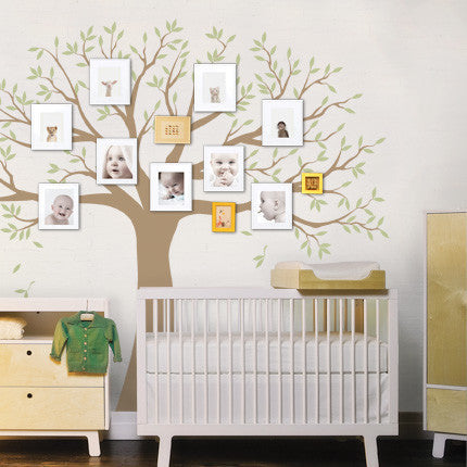 Family Tree Decal, Two Colors, Scheme B, Small, 95"x80"