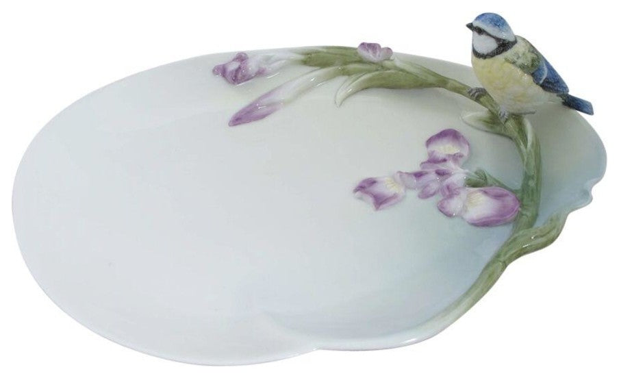 Iris and Blue Tit Dish