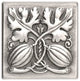 Autumn Squash Tile Antique Pewter